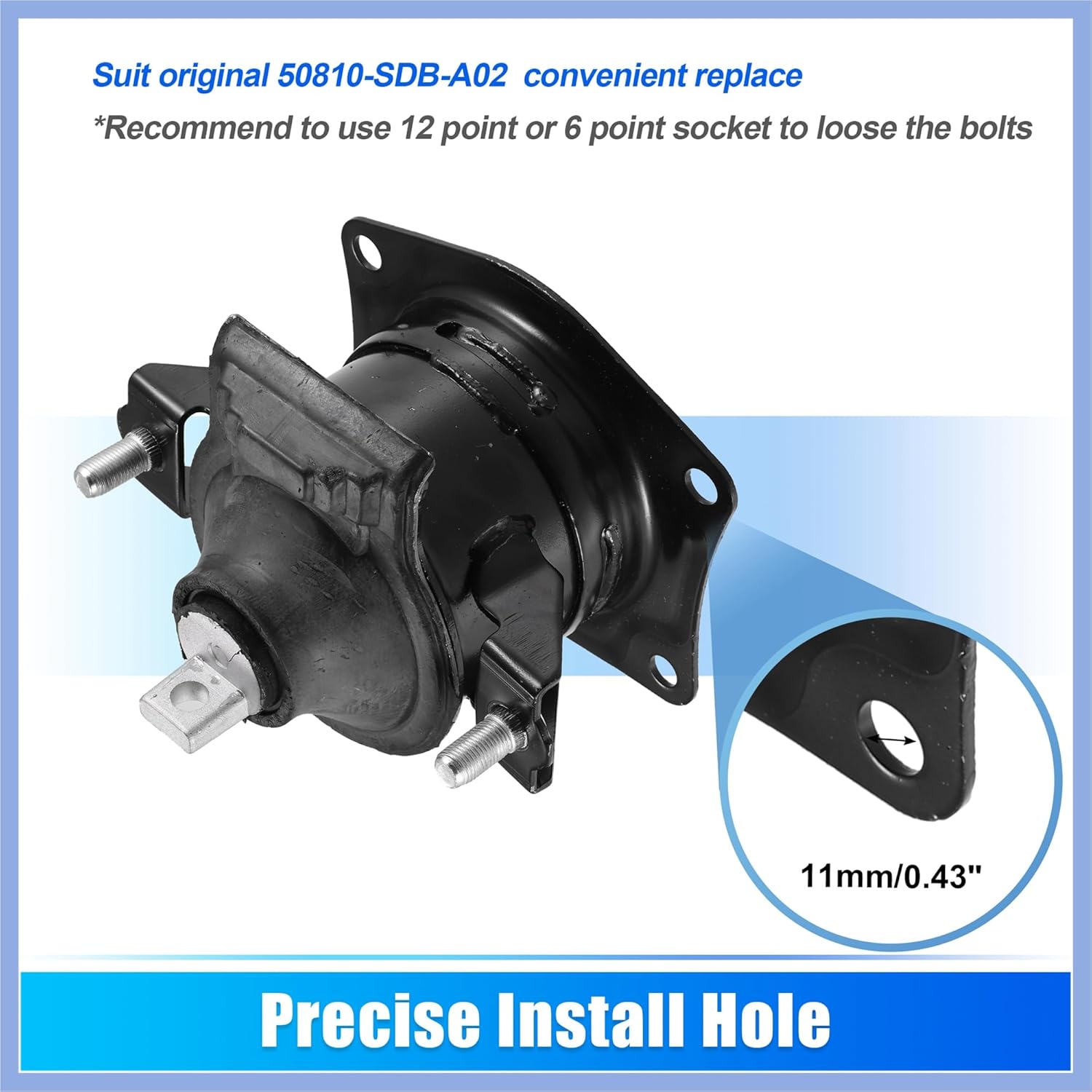 Engine Motor Mount Rear 50810-SDB-A02 for Honda Accord 2003-2005 Engine Mount Bracket 1 Pcs Stable