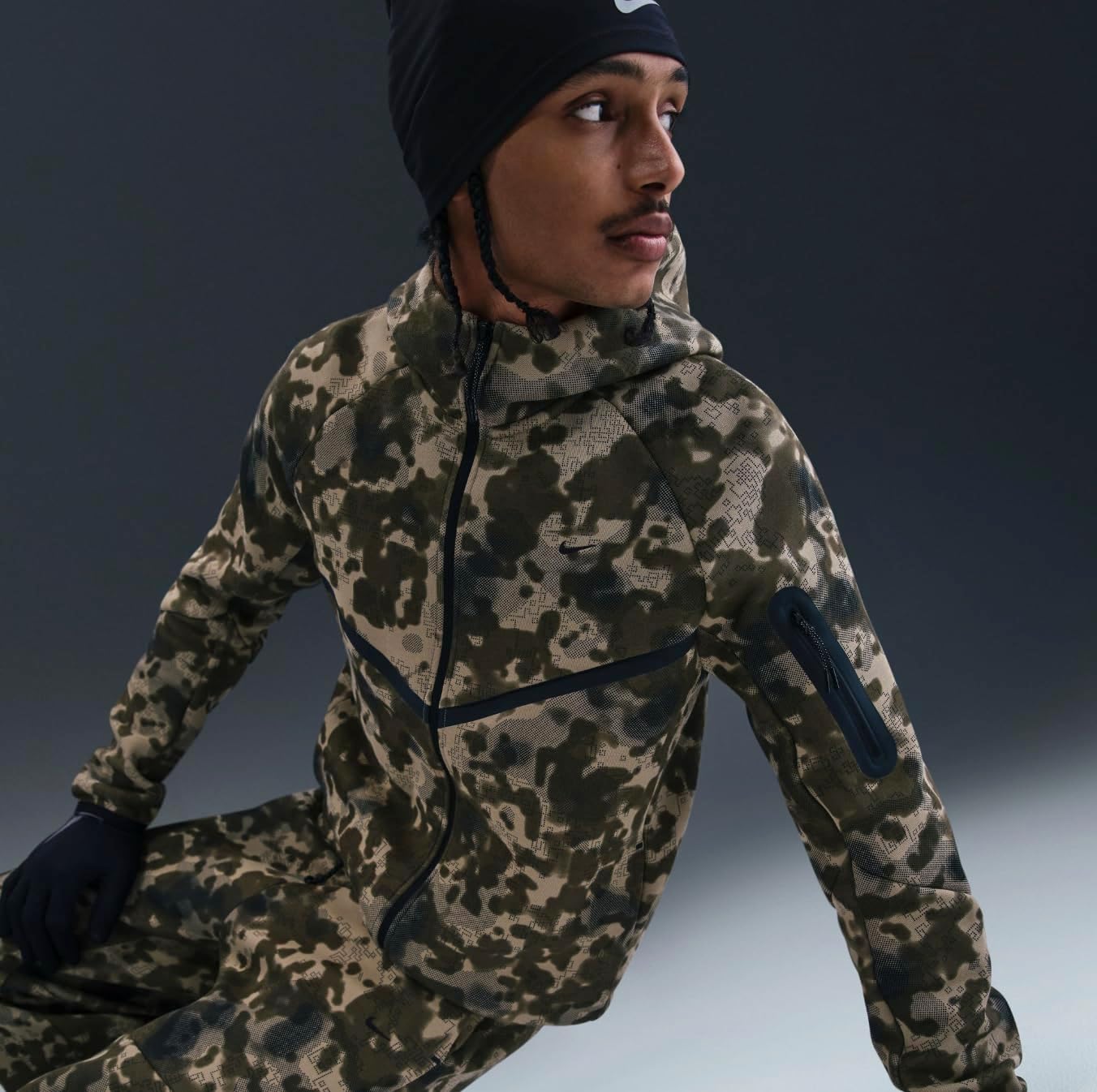 Nike Tech Full-Zip Camo Windrunner Jacket