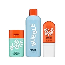 Bubble Skincare Slam Dunk Hydrating Face Lotion (50ml) + Fresh Start Gel Face Wash (125ml) + Bounce Back Hydrating Facial Mist Toner (55ml) - Balancing Skincare Routine