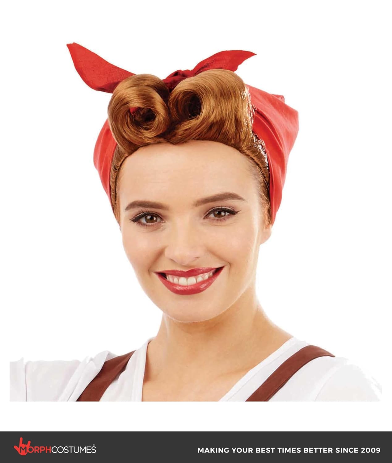 fun shack 1940s Wig, 1950s Housewife Costume, Lucy Wig for Women, Retro Housewife Look, Vintage Style Hair Accessory, One Size