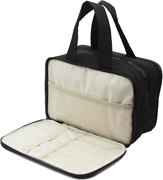 Travel Toiletry Bag, Large Makeup Bag for Women, Multiple compartments Water-resistant Cosmetic Bag Travel Organizer for Accessories, Dry Wet Separation