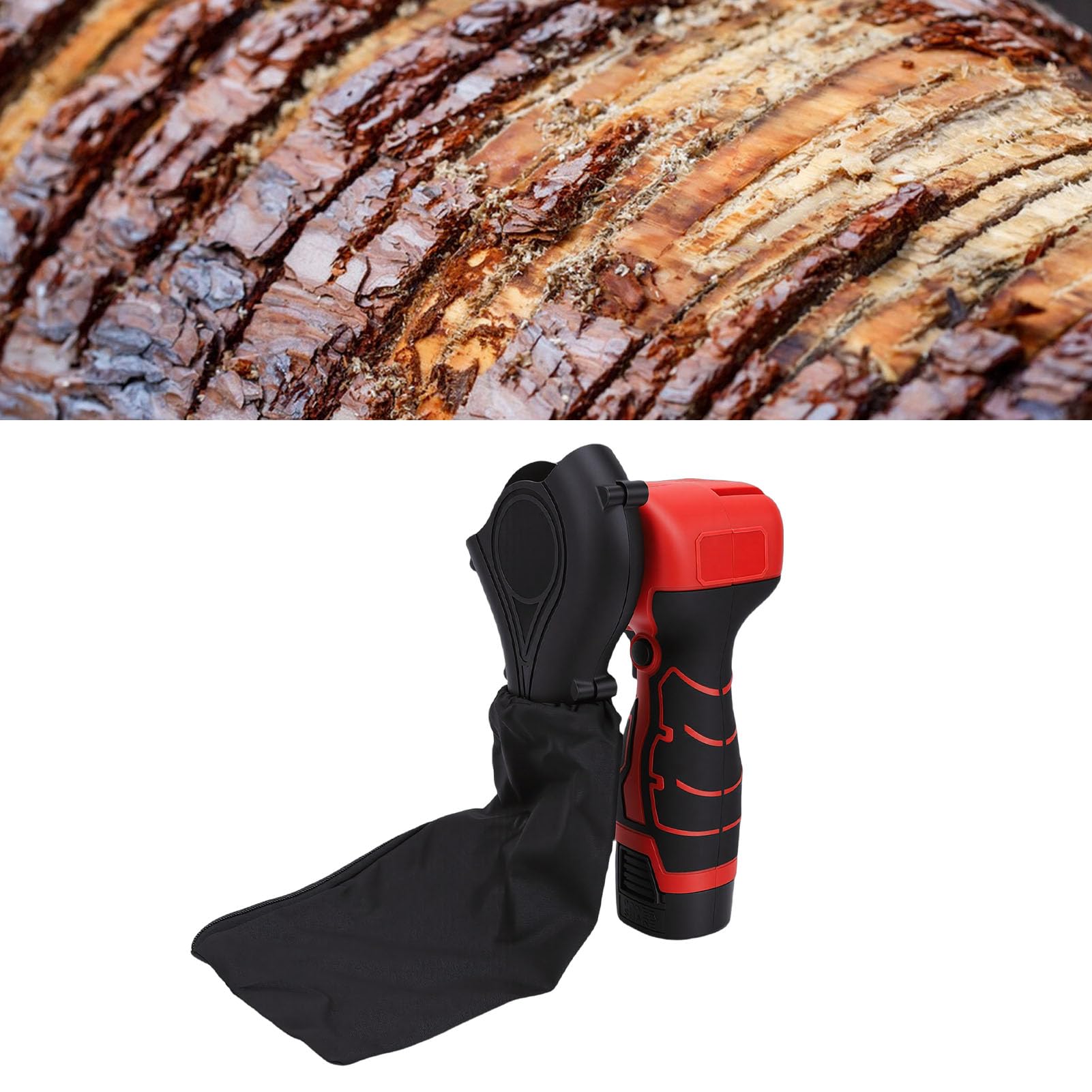 YWBL-WH Cordless Tree Bark Scraper, 2000mAh Battery Power (Prise UE)