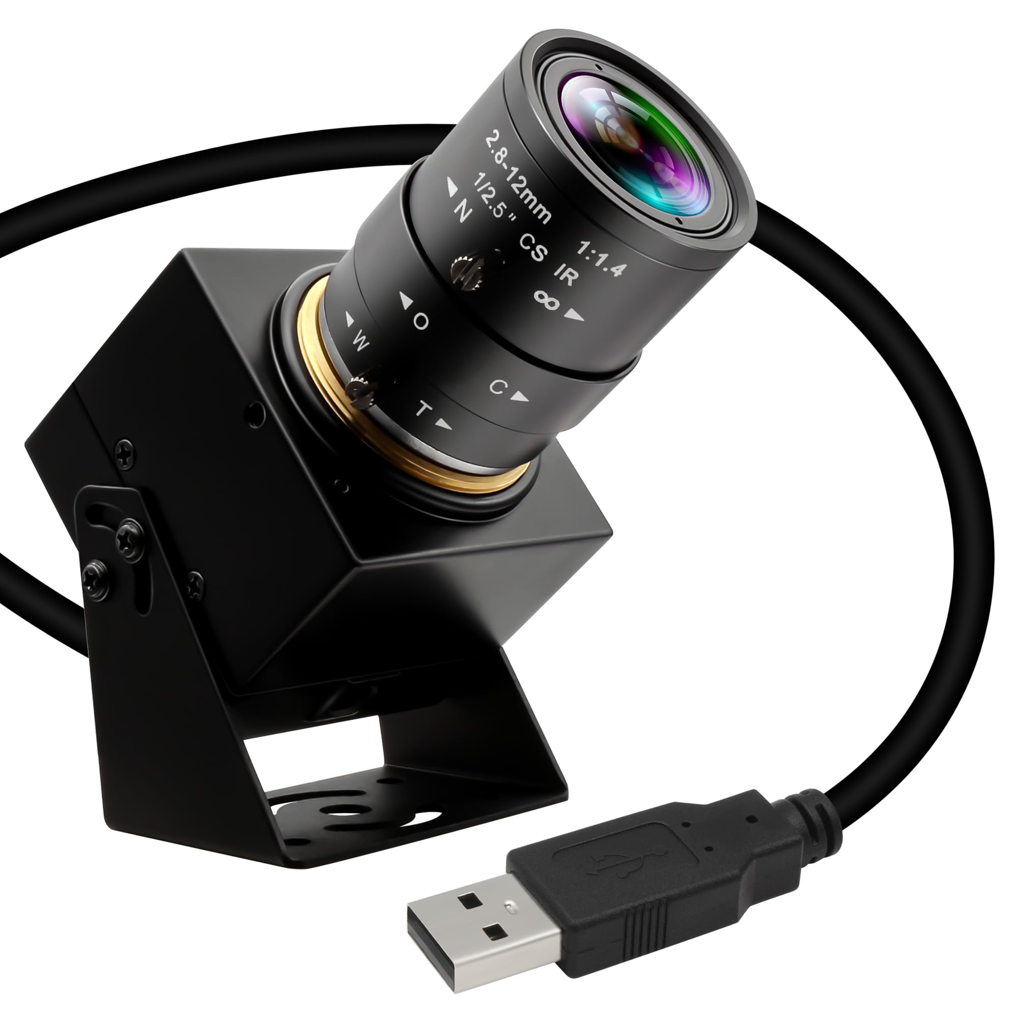 Amazon.co.jp: ELP 4 K USB Webカメラ5 X手動光学ズームカメラ