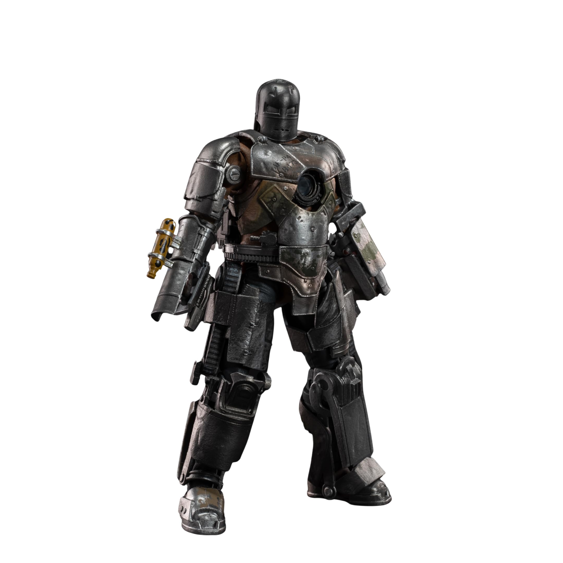 Marvel Iron Man Mark 1 Action Figure with Lights, Interchangeable Parts, Premium Collectibles, Durable PVC Material, by ZD Toys 15+