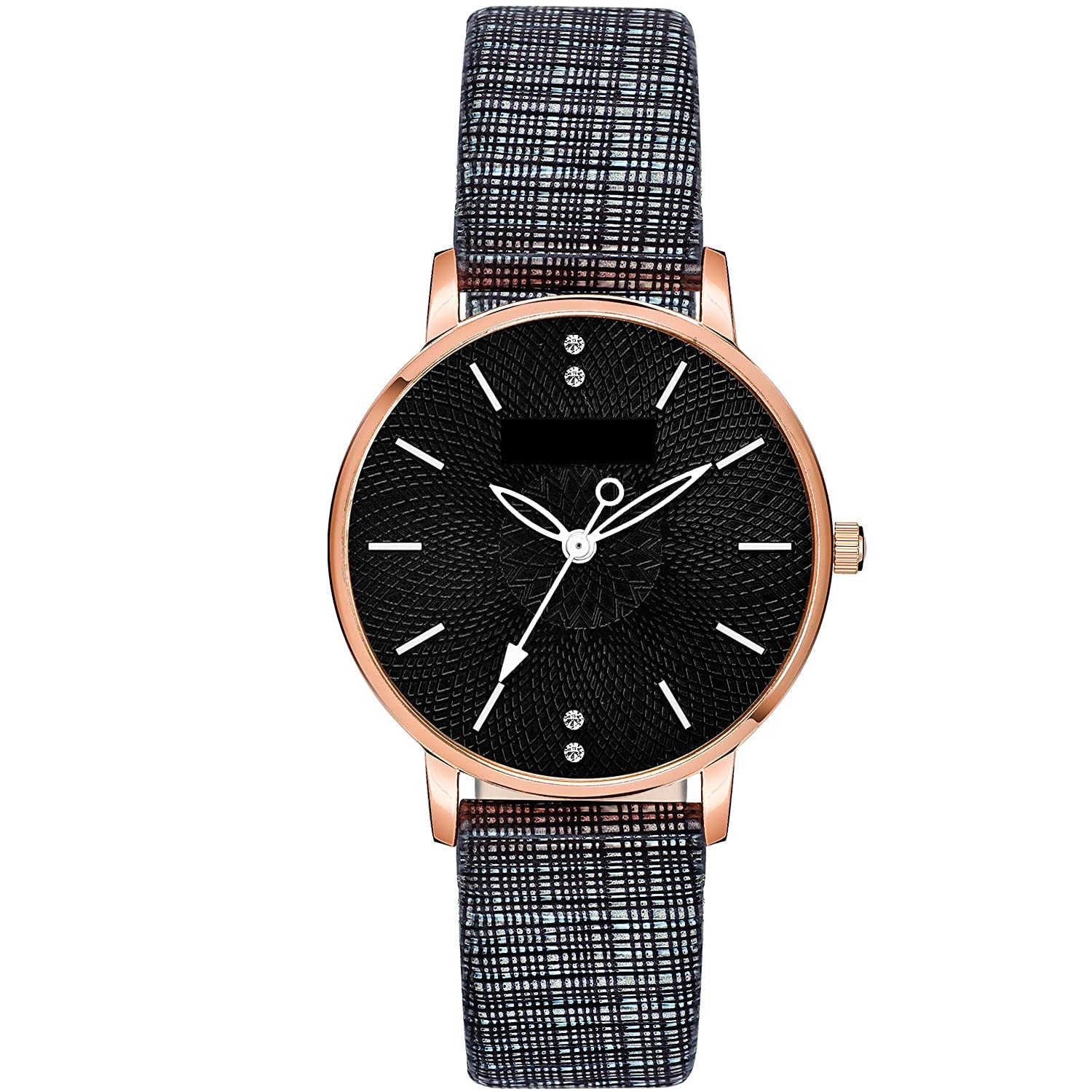 Watch City Attractive Off-White Dial Crystal Diamond Cut Glass Black Leather Belt Analog Watch for Girls,Girlfriend,Wife,Women (B08V9134MS) Amazon Price History, Amazon Price Tracker