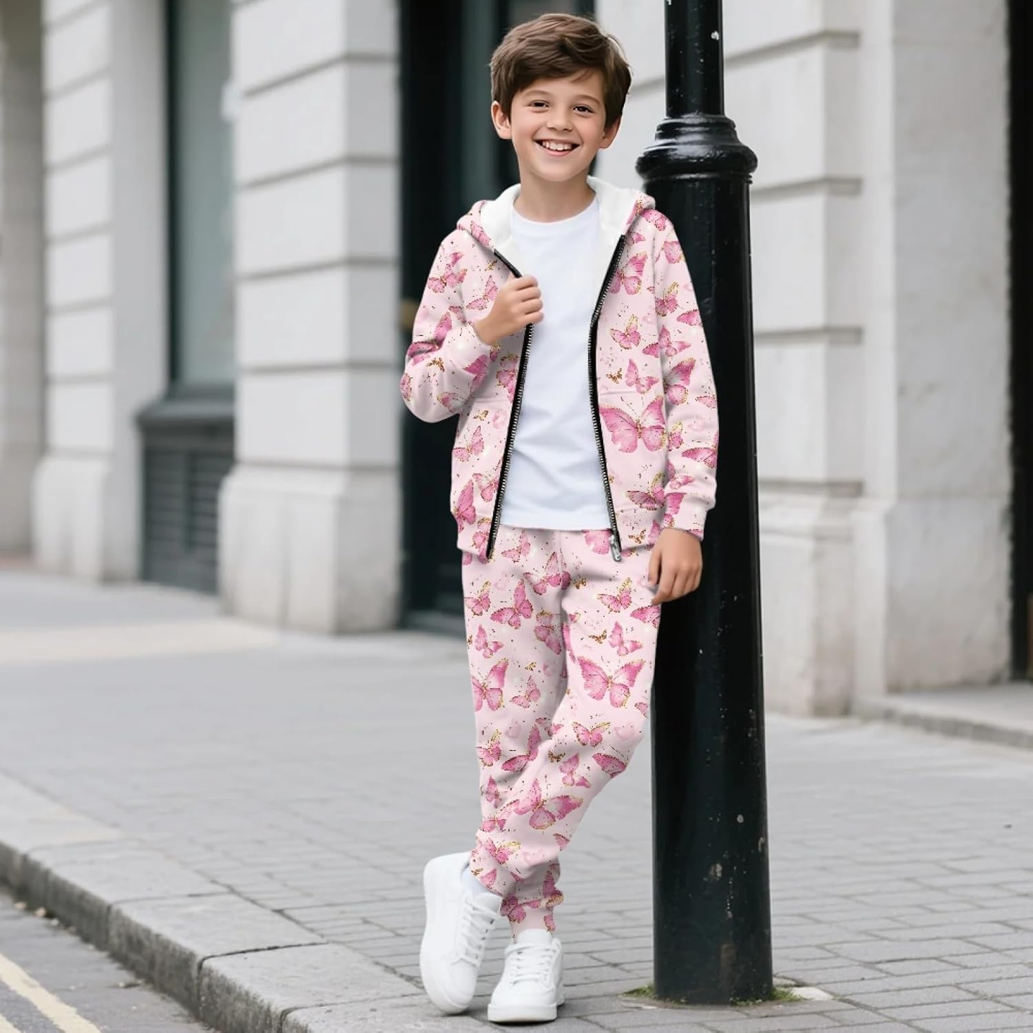 HUIACONG Girls Sweat Set for Children Sweat Suit for Kids Boys Sweatsuits
