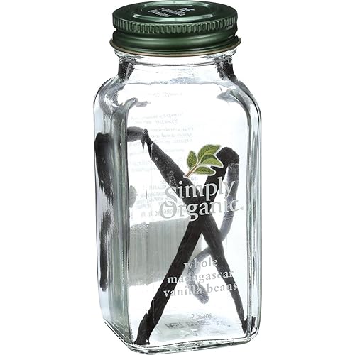 Simply Organic Frijoles de vainilla enteros de Madagascar ORGANIC 2 frijoles Botella