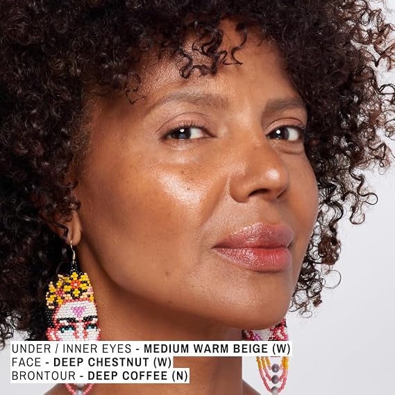 Maxine's Revenge FRENCH FACE Concealer Concentrate | Hydrate and Blur | Conceal, Highlight and Brontour with Lightweight Full-Coverage DEEP CHESTNUT
