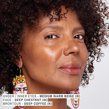 Maxine's Revenge FRENCH FACE Concealer Concentrate | Hydrate and Blur | Conceal, Highlight and Brontour with Lightweight Full-Coverage DEEP CHESTNUT