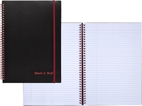 Miniatura 9 de Black n Red Cuaderno cubierta de polietileno duradera papel óptik de alta calidad compatible con la aplicación Scribzee respetuoso con el medio