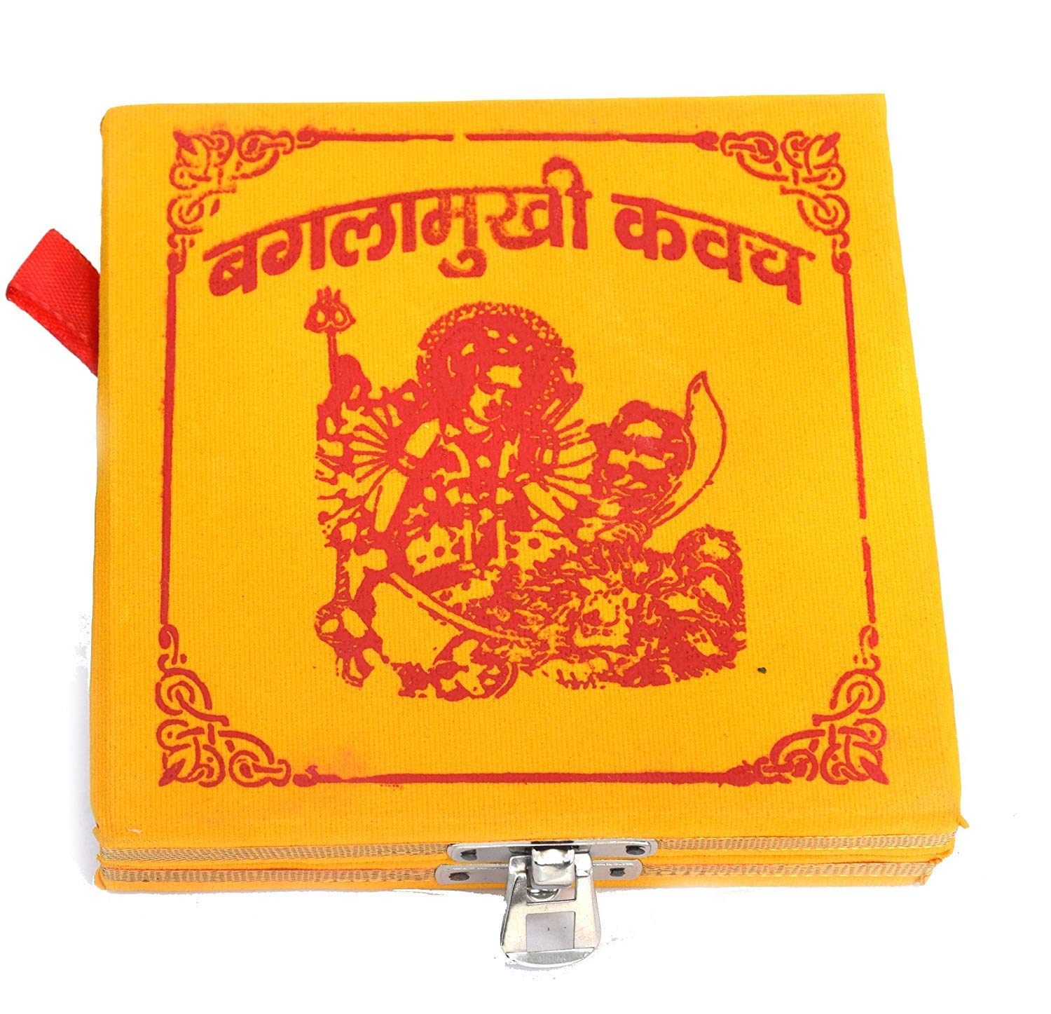 RUDRADIVINE Shri Baglamukhi Yantra box/Complete puja set & Kavach Bagla Mukhi Pujan Poojan Samagri