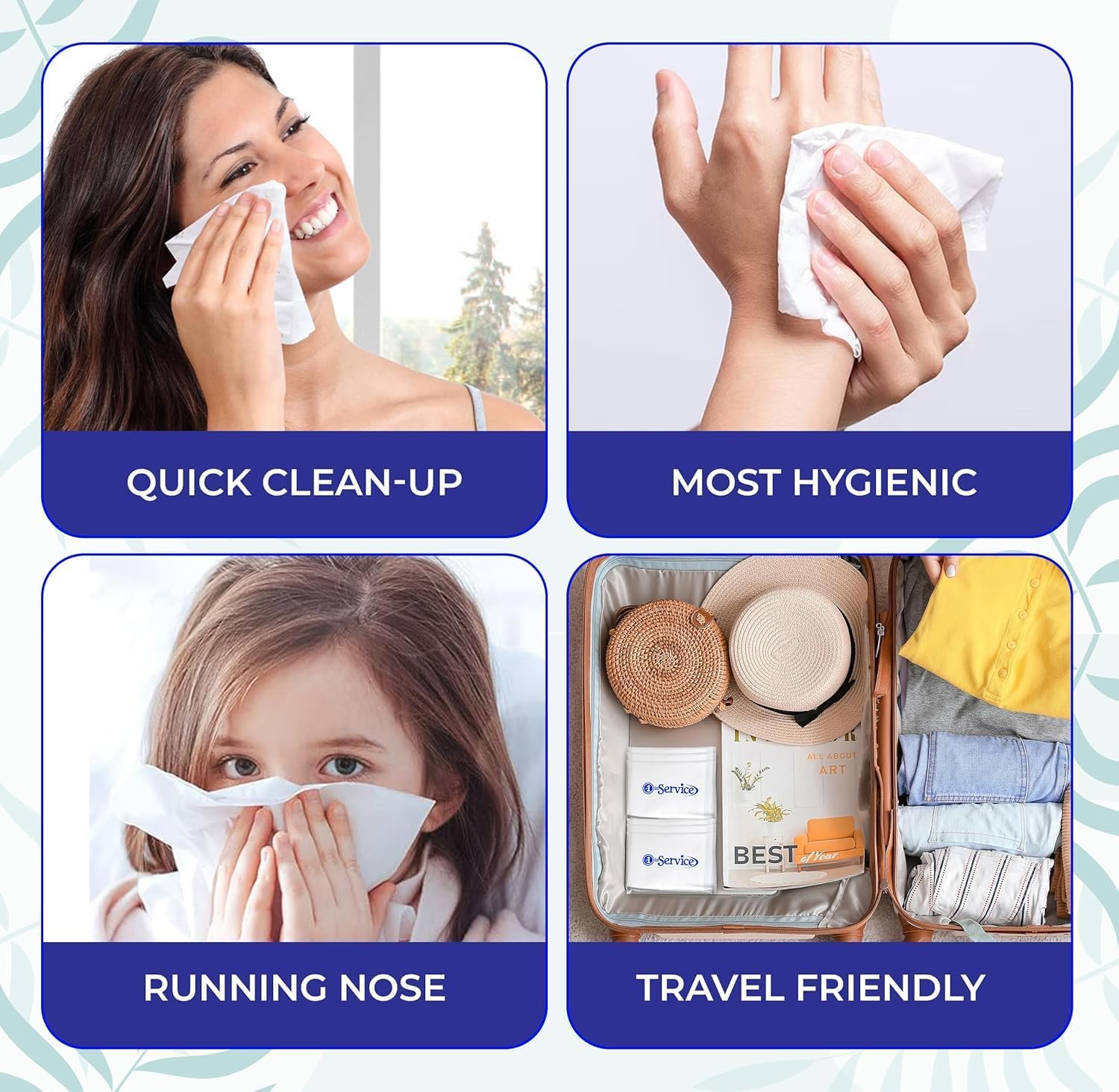 24 Pack Slim Travel Size Facial Tissues – Mini Pocket Packs for Purse, Car Soft 3 Ply Paper Tissue, 10 each, Individual Packs for Nose, Hand, or Face Portable Tissues for Travel