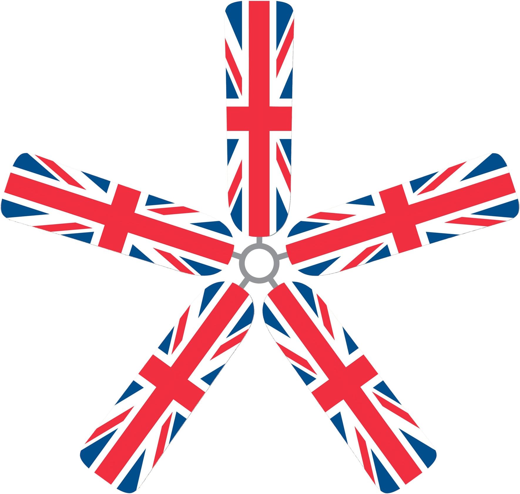 9K-GGH-C2NM Ceiling Fan Blade Covers, British Flag