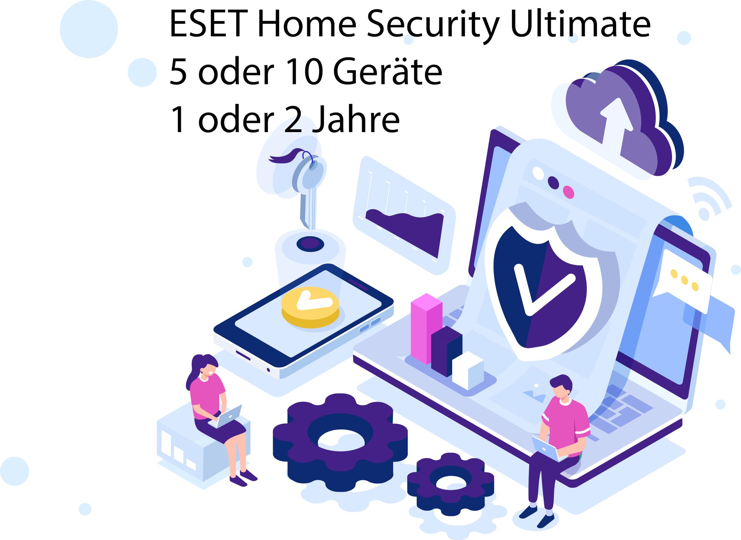 Lizenz für ESET Home Security Ultimate | 2024 | 5 o. 10 Gerät(e) | 1-2 Jahr(e) | originale Vollversion | Win/Mac/Android/iOS | Lizenzcode per Post (FFP) von JOLEKO (5 Geräte, 1 Jahr)