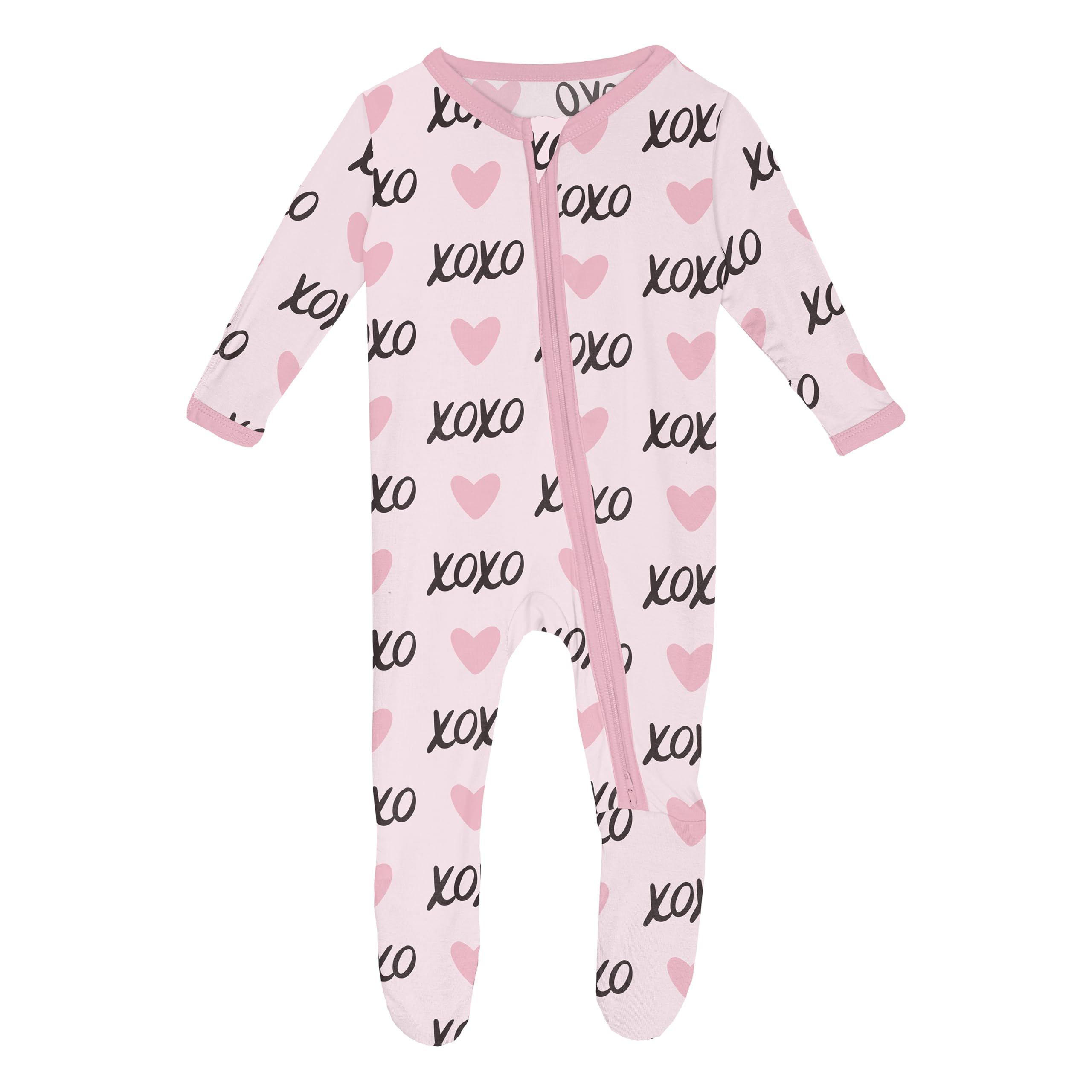 KicKee Baby &amp; Toddler Zipper Footie – Ultra-Soft Viscose from Bamboo Pajamas with Flip Paws &amp; Grips