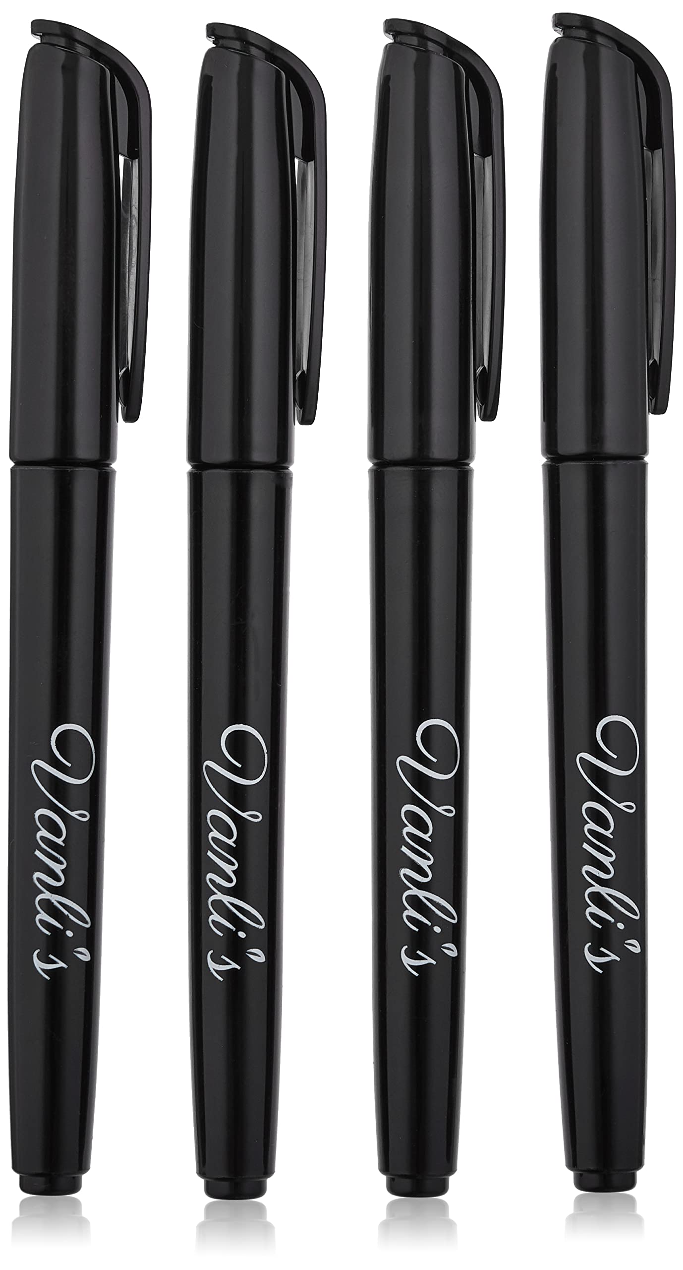 Vanli's Temporary Tattoo Markers With 30 Unique Stencils - Black Pens for Skin - Safe, Great Stocking Stuffer for Kids, Teens and Adults