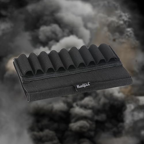 Miniatura 7 de HUNTPAL 2 paquetes de 9 soportes elásticos redondos para rifle Cartucho de munición de culata, balas de rifle táctico, soporte de almacenamiento de