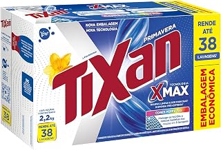 Lava-Roupas Pó Concentrado Primavera Tixan Caixa 2200 G