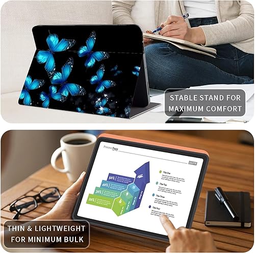 Vista 311 de Funda para Kindle de 6 pulgadas (11.ª generación, versión 2024/2022) delgada de piel sintética, ajustable, multiángulo, Smart Shell con función