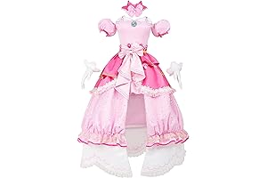 akuoart Women's Deluxe Princess Lolita Dress Cosplay Costume with Crown and Earrings