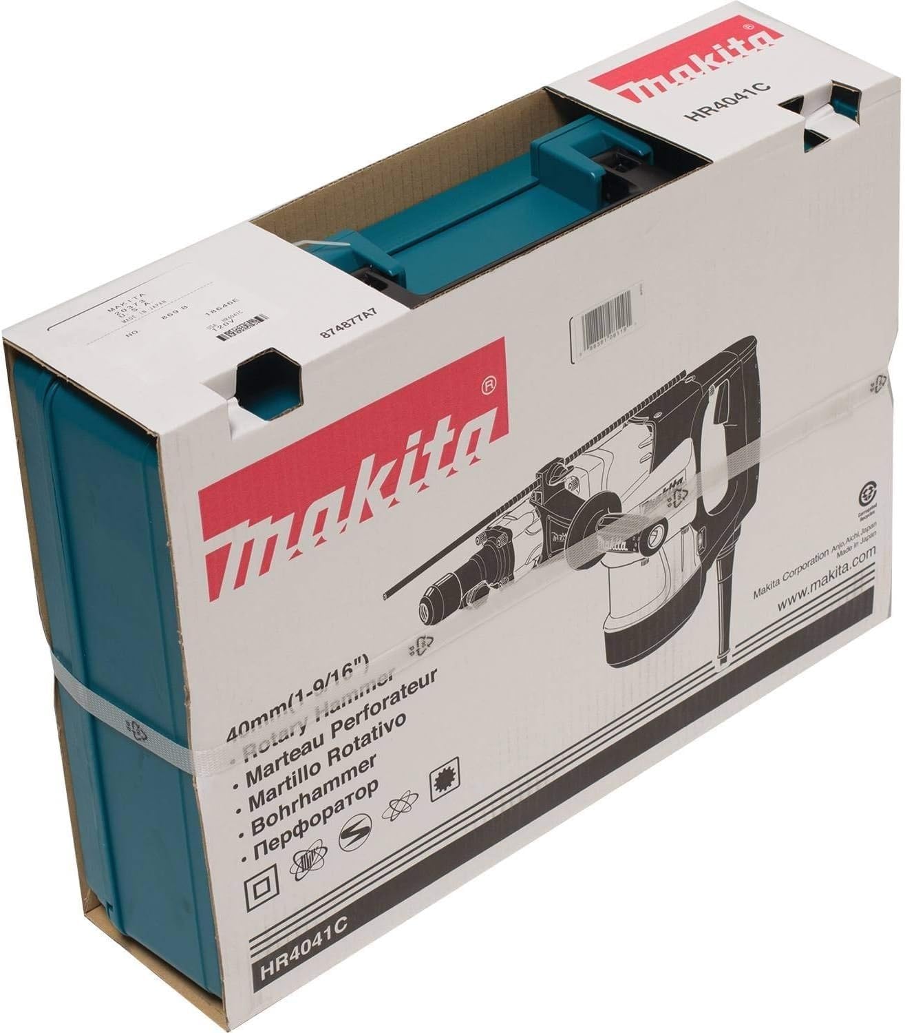 Makita HR4041C 1-9/16" Rotary Hammer, accepts Spline bits