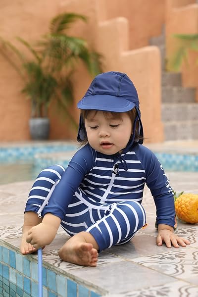 [weVSwe] ベビー 水着 ベビー ラッシュガード 子供 赤ちゃん 水着 男の子 女の子 長袖 オムツ交換やすい 0-3歳 UPF50+ UVカット 紫外線対策 - 2