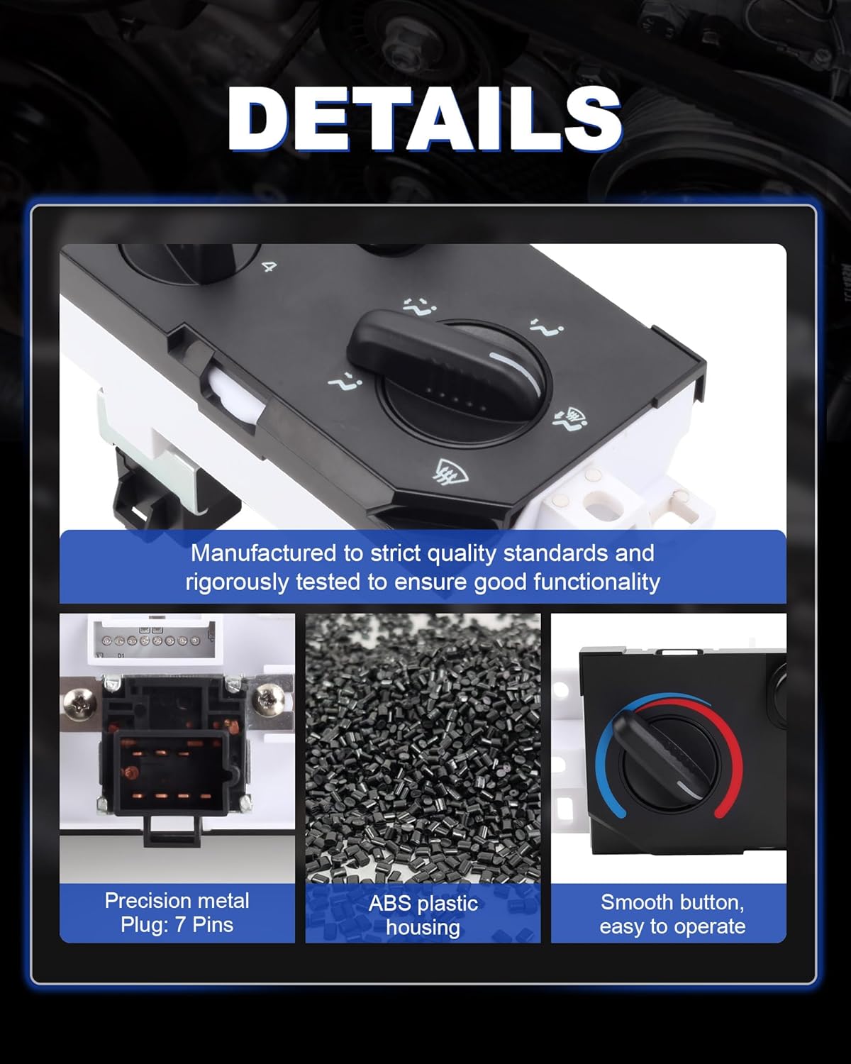 Upgrade Colorado/Canyon Climate Control Module A/C Heater Air Conditioning Panel Compatible with 2004-2012 Chevy Colorado GMC Canyon, HVAC Control Module, Replaces# 25841856, 15113185, 15-73870