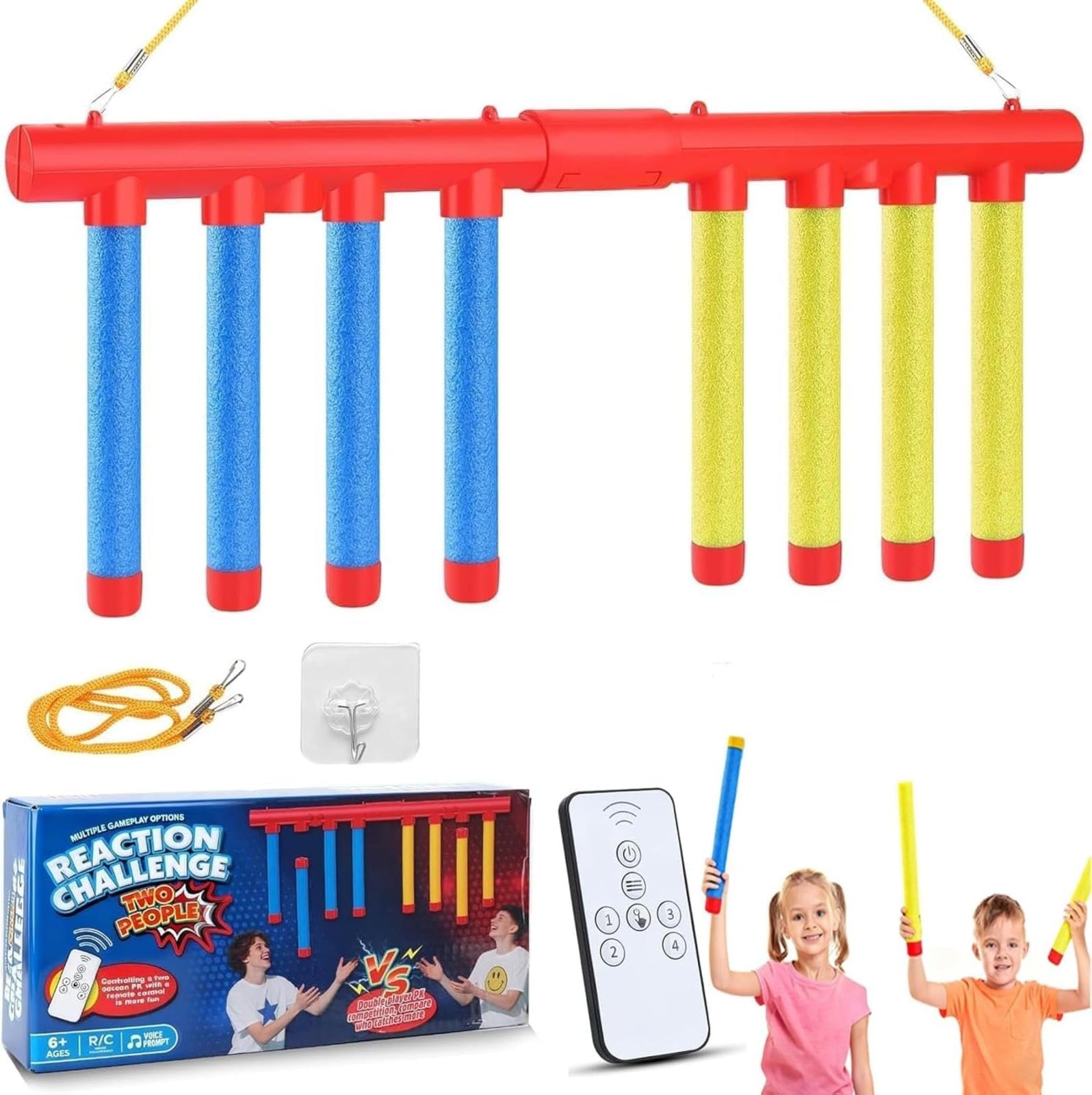 Quick Reaction Training Toy - Remote Control Drop Stick Parent-Child Interactive Game For Kids