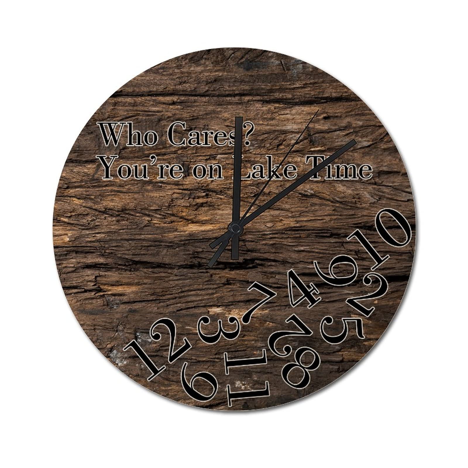 Lake Time horloge rétro rustique en bois chic pour sublimer votre déco de chalet