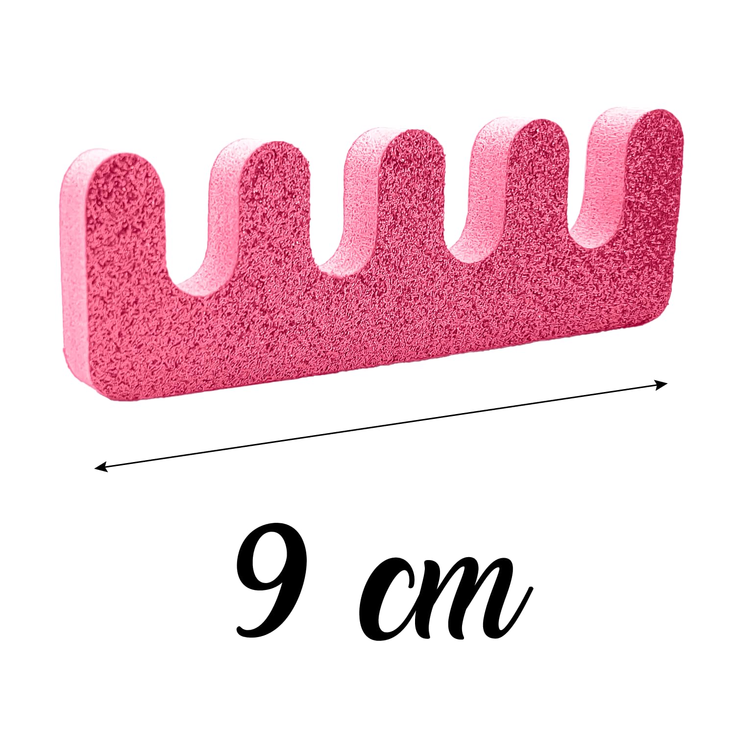Separatore per Dita dei Piedi e delle Mani, 2 PZ Schiuma Morbida Foam Spugna Separa Dita Divisori per Smalto Unghie dei Piedi Nail Art, Separadita per Pedicure e Manicure (ROSA)