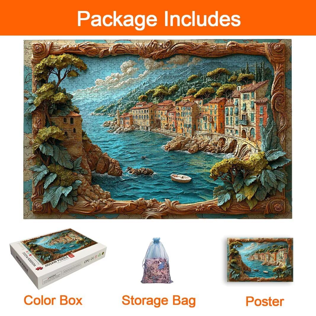 Puzzle Italien, Puzzle 1000 Teile Erwachsene, Klassische Puzzles -8609
