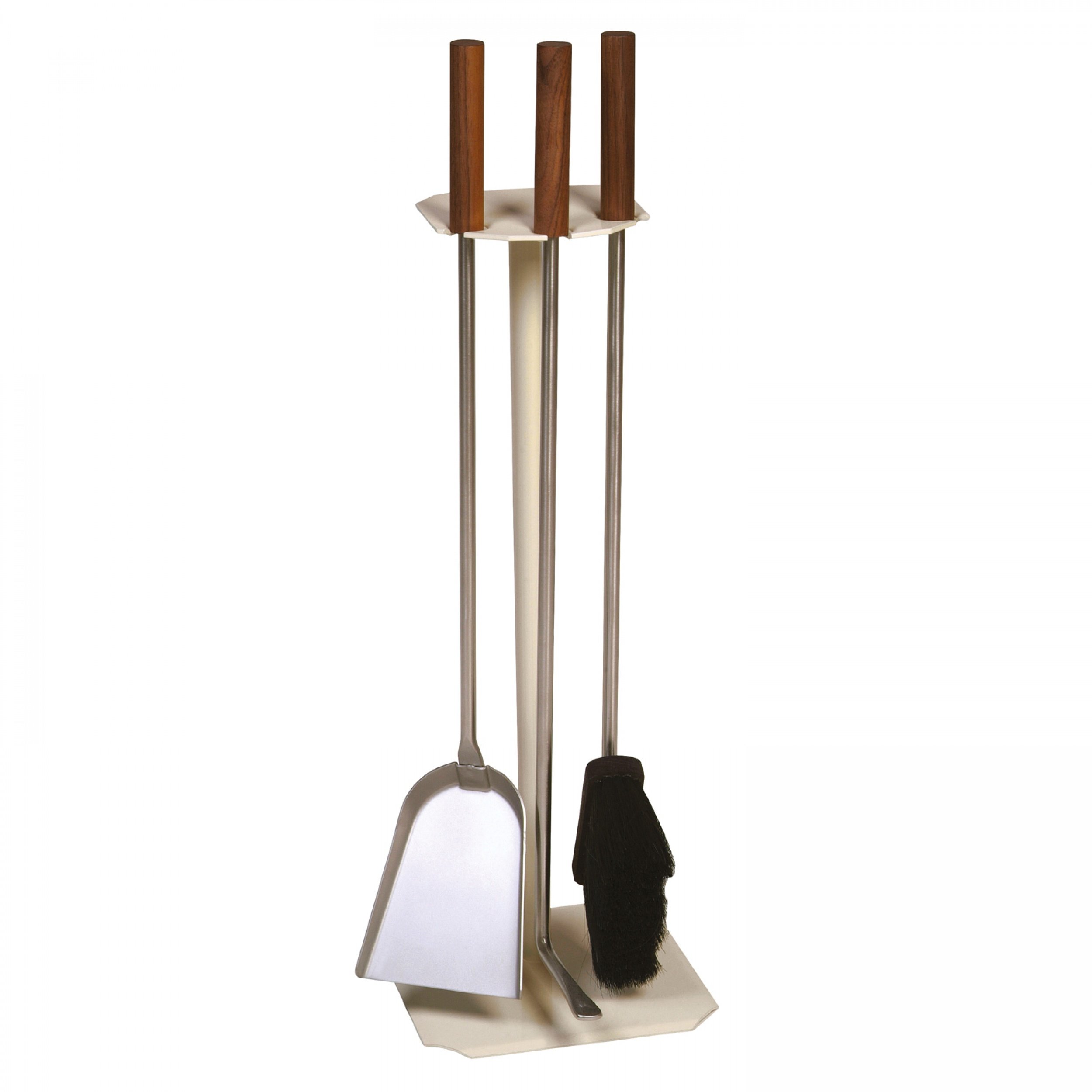 raik 21.02.945.2 Kaminbesteck, 3-teilig, Edelstahl, elfenbeinfarbig, 62cm
