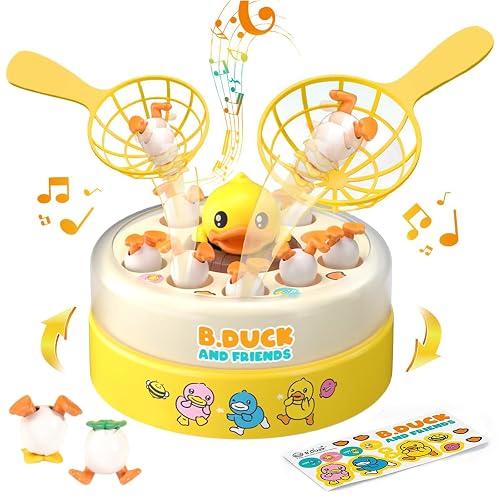 BDUCK+ Board Games for Toddlers, Kids Toys Jumping Ducks Game for Kids 4-8, 2 Players Family Board Game Interactive Educational Toy for Boys Girls, Birthday Gifts for Age 3 & Up