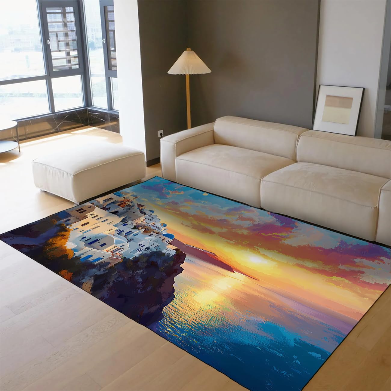 Tapis fin et doux 60x90 cm lavable pour protéger et décorer les sols de cuisine