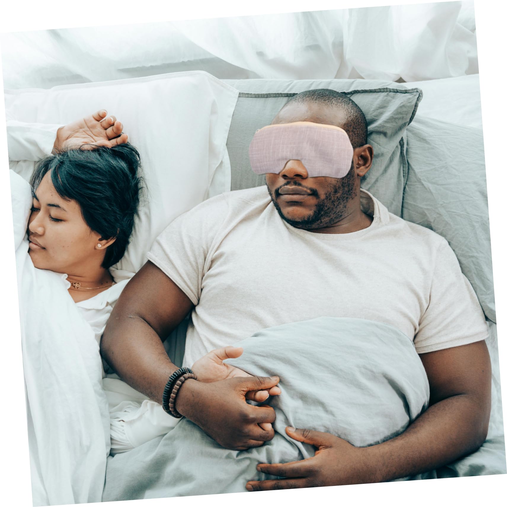 4 Pezzi Maschera Termica Riutilizzabile per Occhi con Rosa Himalayano Naturale Impacco Caldo per Affaticamento e Miglioramento Sonno per Uso e Viaggio