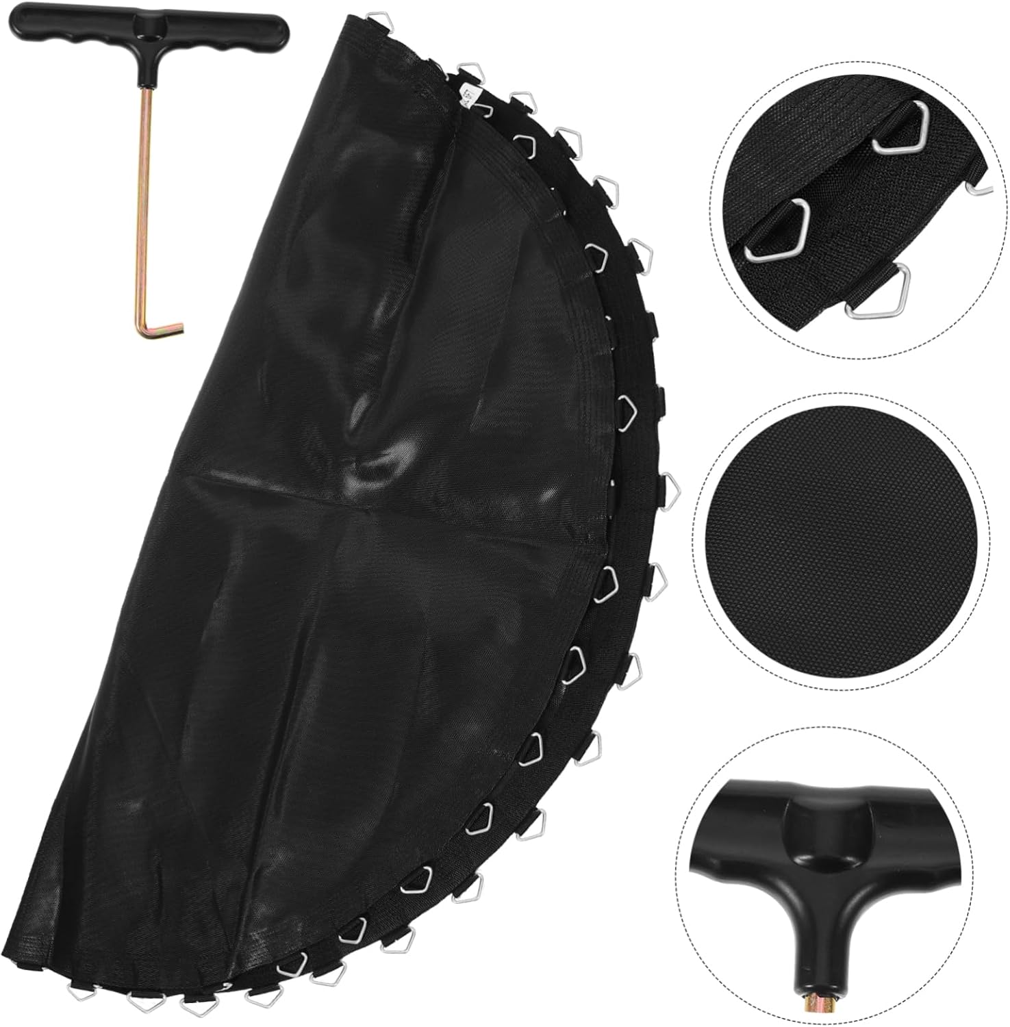 POPETPOP Trampoline Jump Mat Replacement Multifunctional Jumping Pad for Home Use Fits Frames Easy to Install Practical Trampoline Accessory for Safe Bouncing