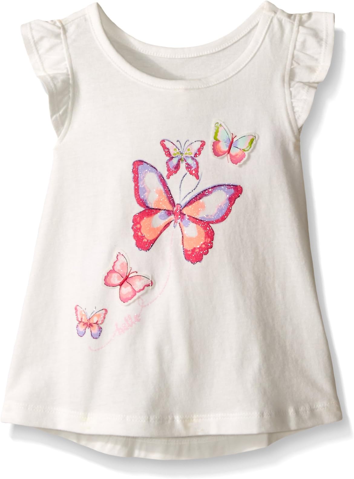 The Children's Place Little Girls' Sleeveless Butterfly Print Top