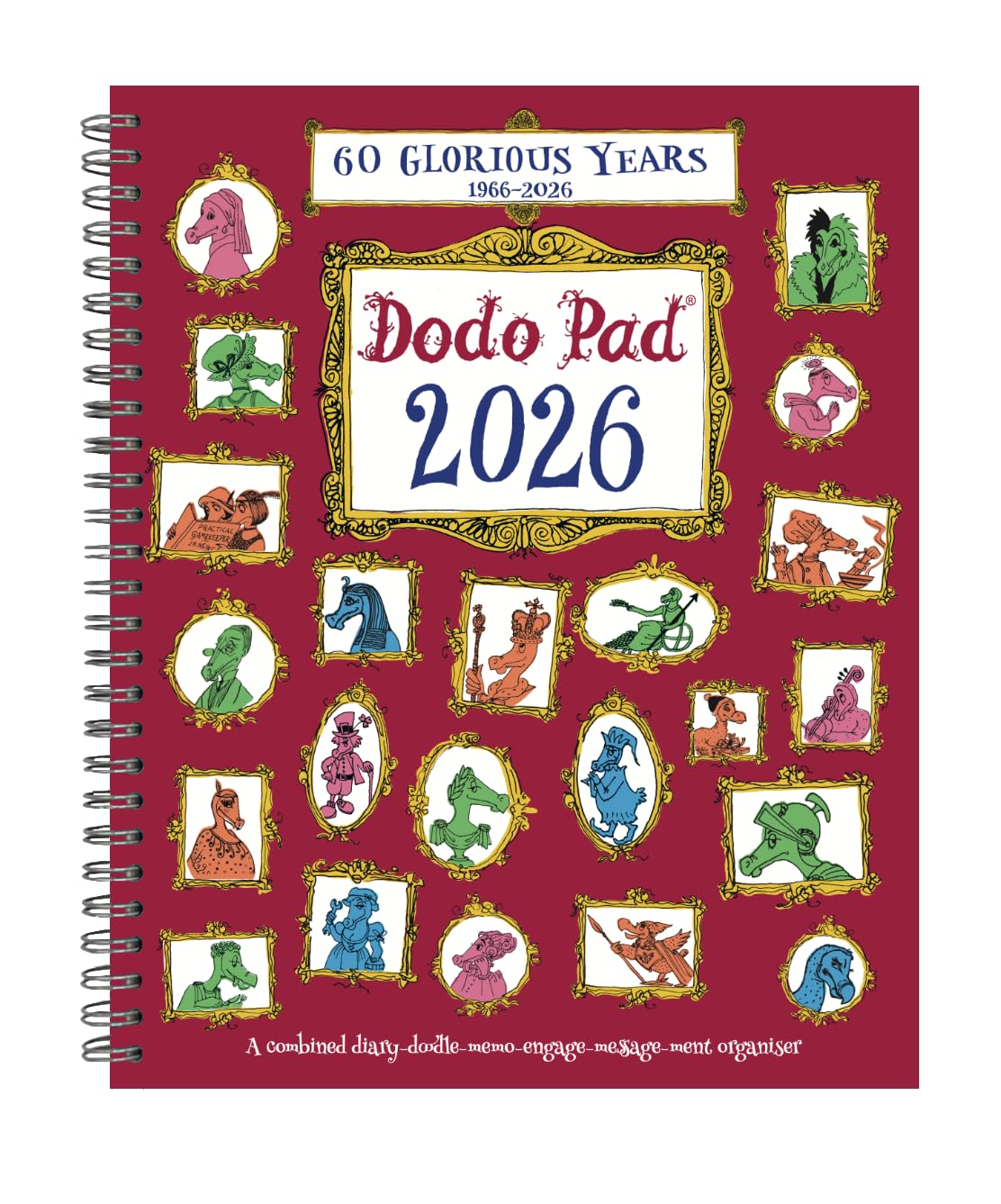 The Dodo Pad Original Desk Diary 2026 - Week to View, Calendar Year Diary : A Diary-Organiser-Planner Book with space for up to 5 people/appointments/activities. UK made, sustainable, plastic free