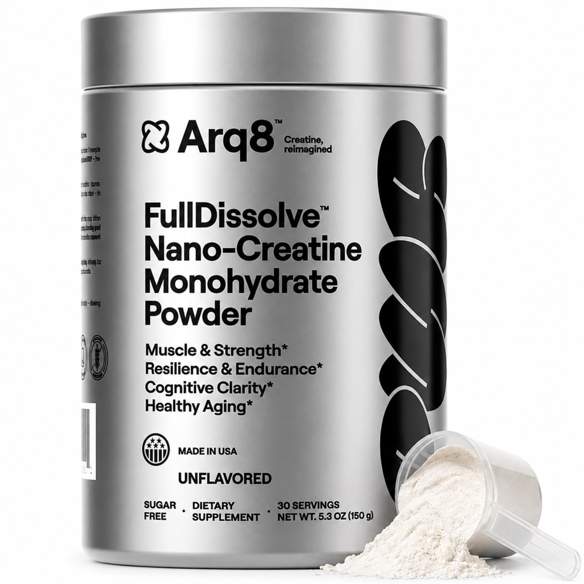 ARQ8 LONGEVITY Creatina monohidratada em pó 5000 mg por porção, 150 g