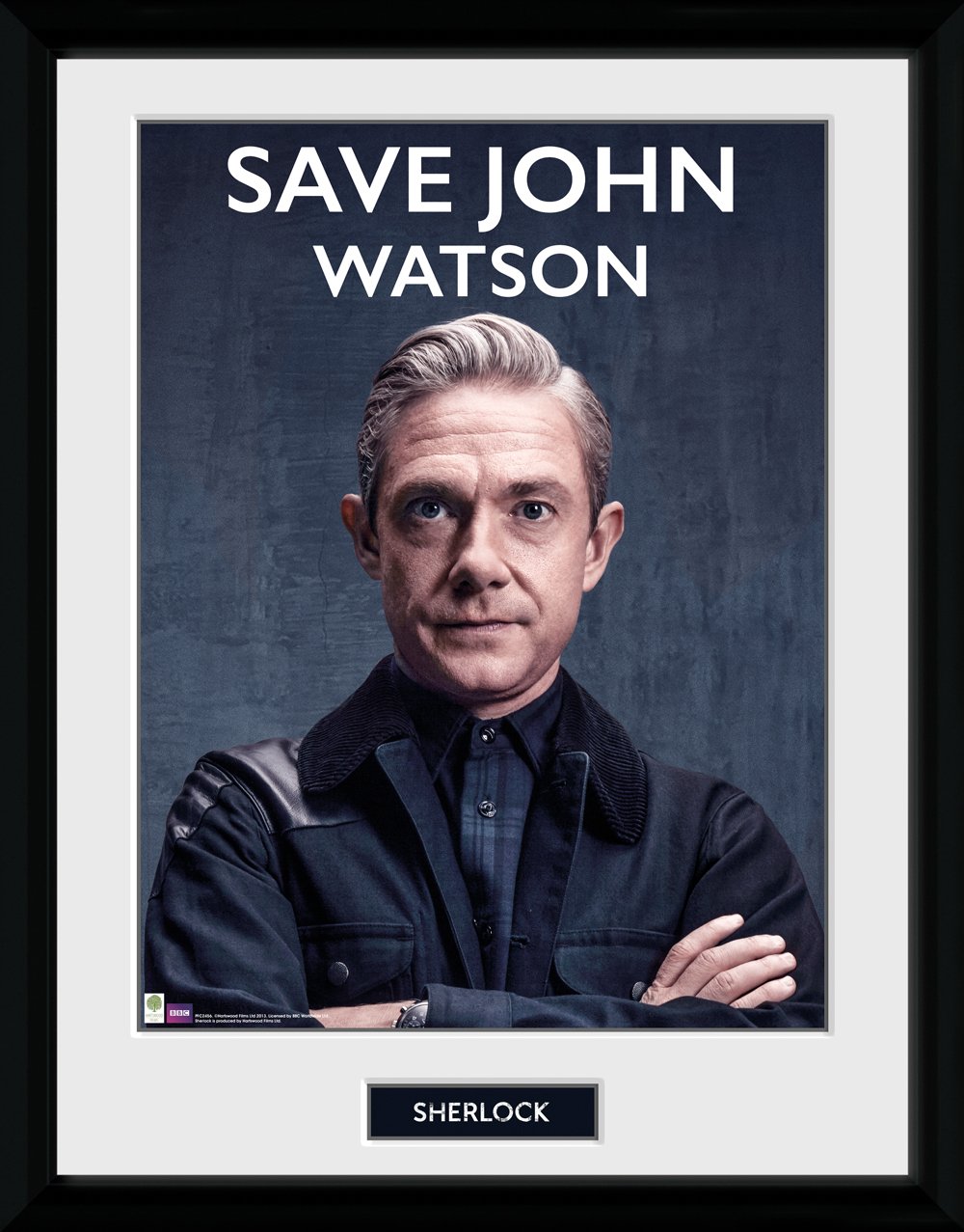 Affiche Sherlock encadrée 30x40cm pour habiller un mur vide sans cadre