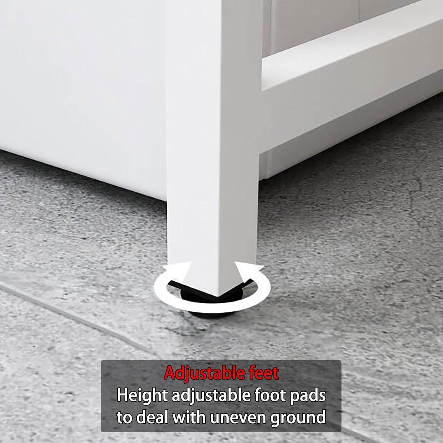 Space-Saving Shelf, Organizer for Bathroom with 2 Levels Above the Toilet, Organizer for Toilet Shelf, with Adjustable Feet, Washing Shelf, Space-Saving, Easy to Assemble (Colour: Black, Size : 1-