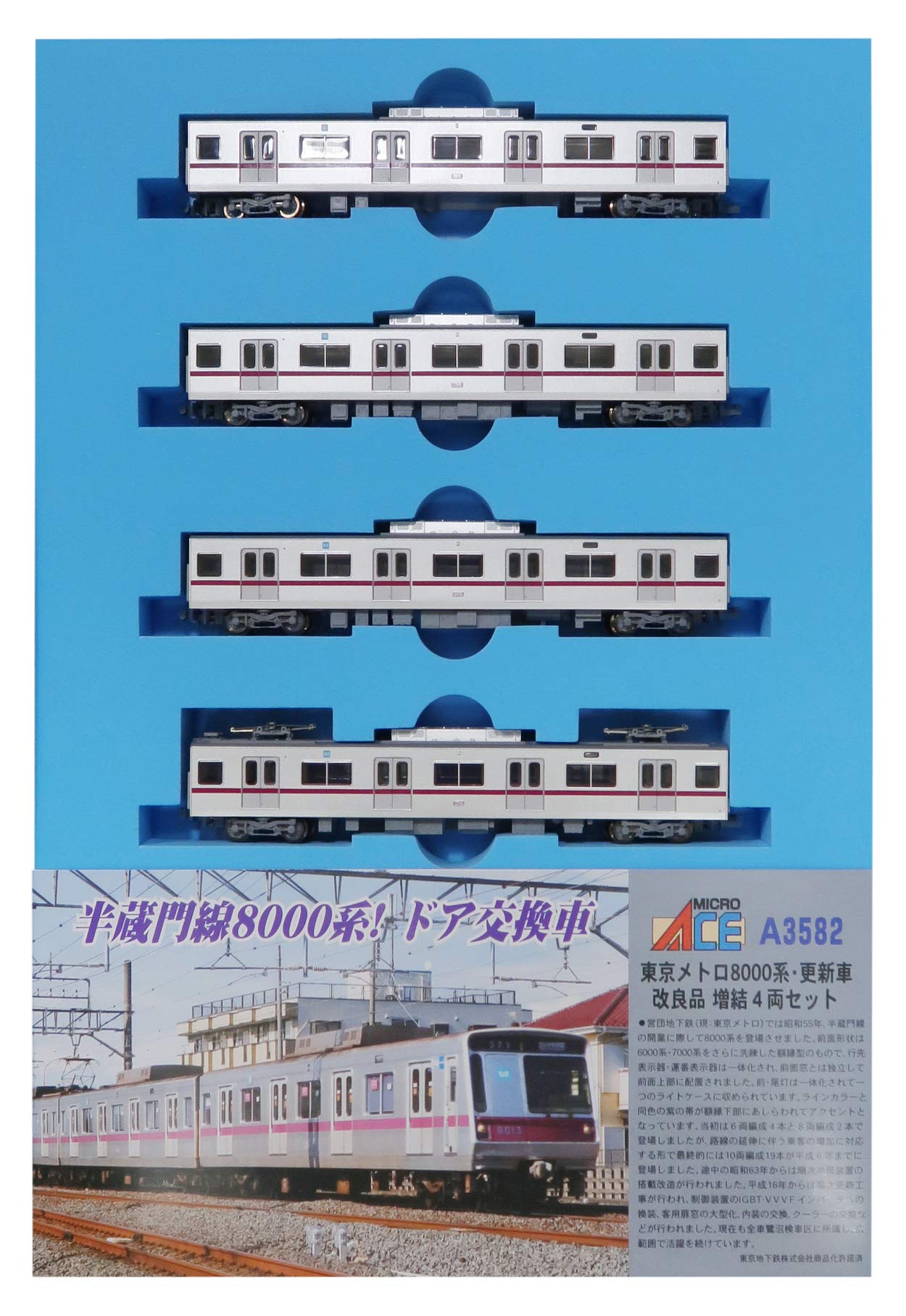 Amazon | マイクロエース Nゲージ 東京メトロ8000系 更新車 増結4両