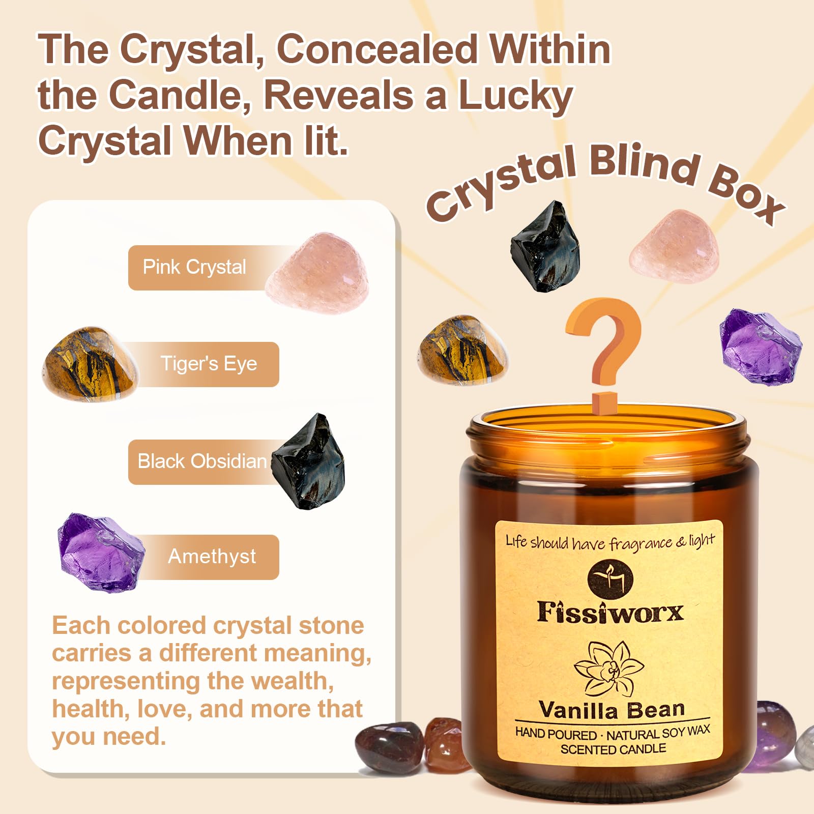 Fissiworx Świeca zapachowa Lavender Soy Wax Candle