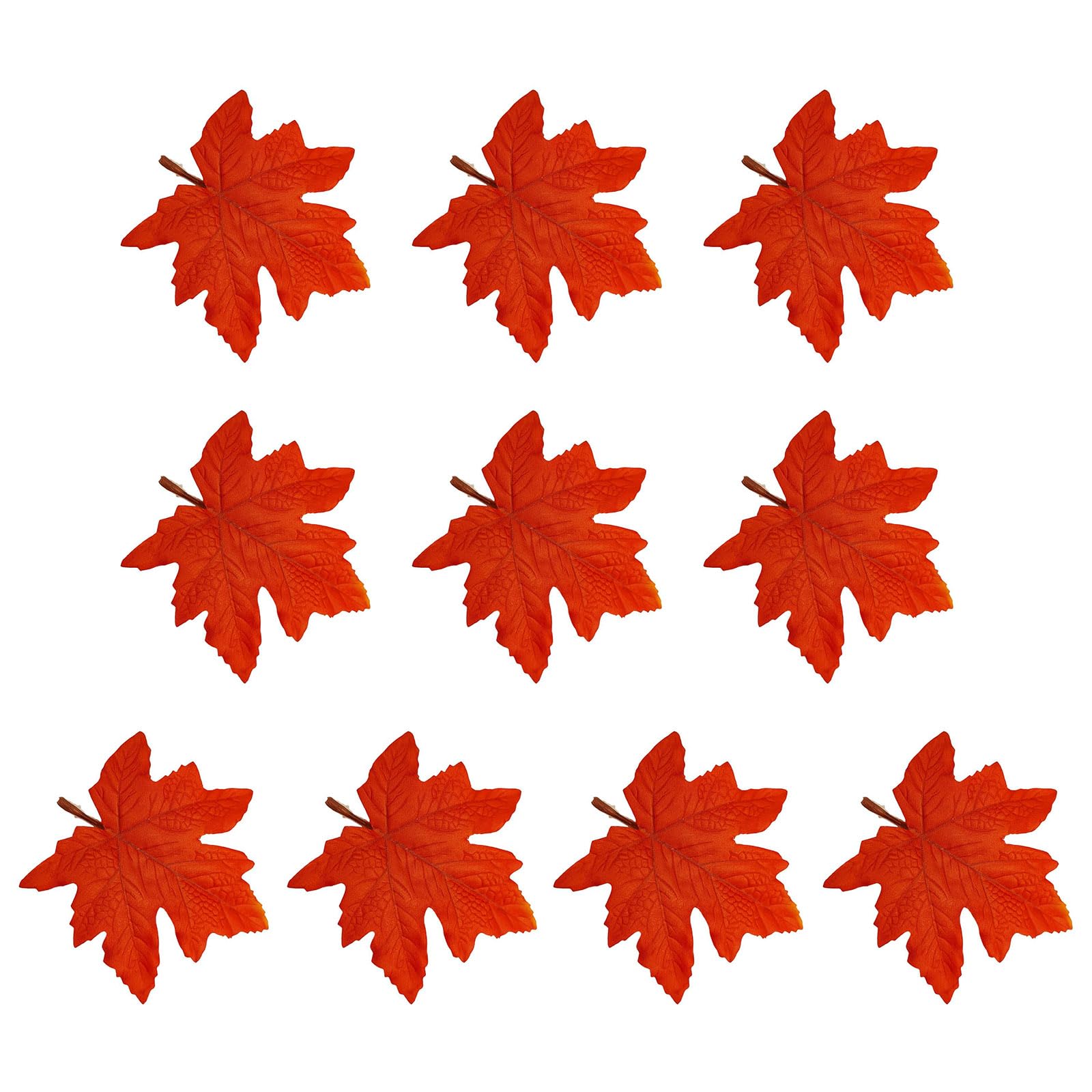 NEWFT 10Pieces 15CM Realistic Maples In Assorted Color For Autumn Crafts And Party Decoration