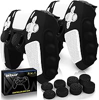 Vista 10 de SIKEMAY Anti-Slip PS5 Controller Skin, Soft Thicken Non-Slip Studded Silicone Gel Grip Protective Cover Case for PlayStation 5 Controller Grip, 2