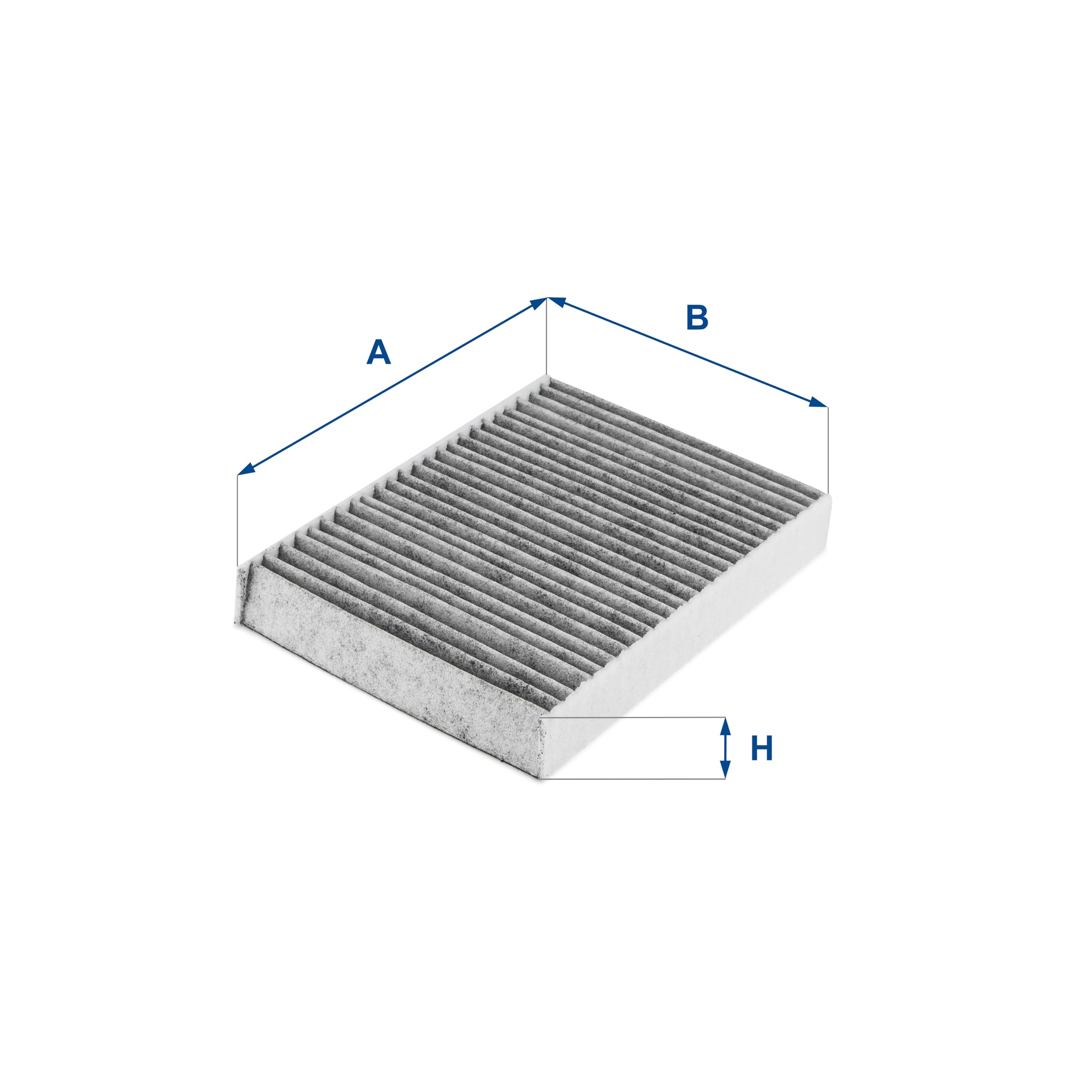 UFI Filters, Filtro Abitacolo ai Carboni Attivi 54.245.00, Filtro Abitacolo per Ricambio, Adatto a Auto, Applicabile su Diversi Modelli Fiat e Jeep