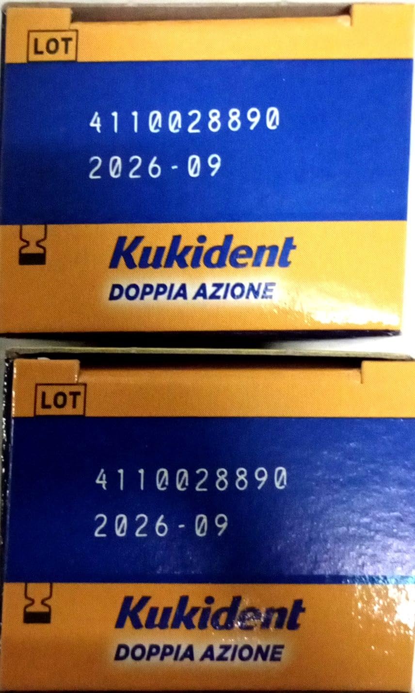 Kukident - Kukident Plus Doppia Azione Crema Adesiva Confezione Doppia per Dentiere 2x65g - 984360331