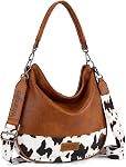 Wrangler Hobo Bags Large Crossbody Bags for Women Shoulder Purses with Striped Cotton Straps