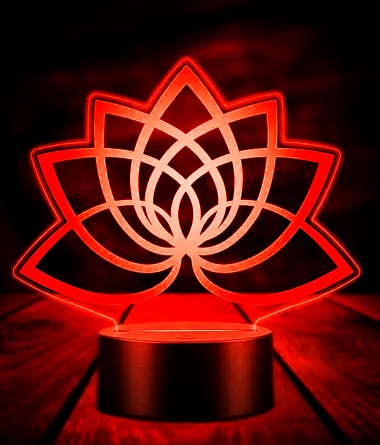 Lampa nastrojowa 3D kwiat lotosu 7 kolorów przełącznik dotykowy USB LED prezent na przyjęcie urodzinowe do domu