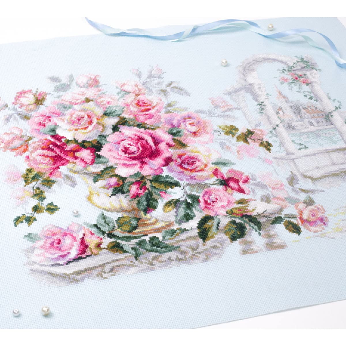 Magic Needle Zweigart Edition - Kit de Punto de Cruz (40 x 30 cm), diseño de Rosas